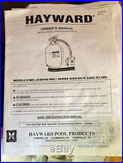 Hayward Above Ground Pool Pump Sand Filter S166T92S