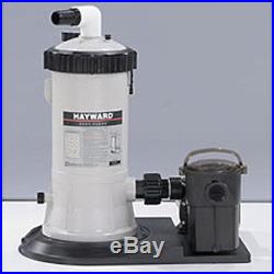 Hayward C5501575XES Above Ground Swimming Pool Cartridge Filter System withPump