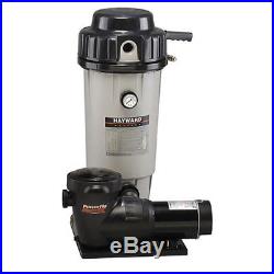 Hayward EC50C92S Above Ground Swimming Pool DE Filter System with1 HP Pump