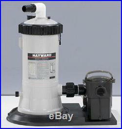 Hayward Easy Clear Aboveground Swimming Pool Cartridge Filter & Pump C5501575xes