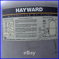 Hayward Micro-clear D. E. Filter De-6000 With Valve