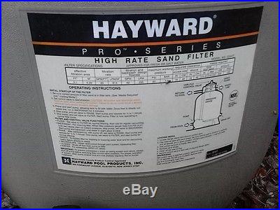 Hayward Pro Series/High Rate Sand Filter