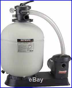 Hayward S180T92S Above Ground Swimming Pool Sand Filter with 1 HP Matrix Pump