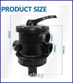 Hayward SP0714T VariFlo Top-Mount Multiport Pool Valve For Sand Filter Hayward SP0714T VariFlo Top-Mount Multiport Pool Valve For Sand Filter