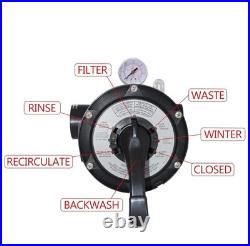 Hayward SP0714T VariFlo Top-Mount Multiport Pool Valve For Sand Filter Hayward SP0714T VariFlo Top-Mount Multiport Pool Valve For Sand Filter