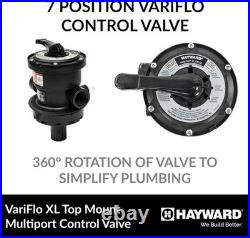 Hayward SP0714T VariFlo Top-Mount Multiport Valve, Black Hayward SP0714T VariFlo Top-Mount Multiport Valve, Black
