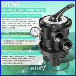 Hayward SP0714T Vari-Flo Control 1-1/2 FIP Top Mount Multiport Valve Spx0714BA