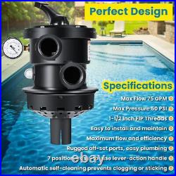 Hayward SP0714T Vari-Flo Control 1-1/2 FIP Top Mount Sand Filter Multiport Valve Hayward SP0714T Vari-Flo Control 1-1/2 FIP Top Mount Sand Filter Multiport Valve