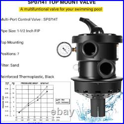 Hayward SP0714T Vari-Flo Control 1-1/2 inch FIP Top Mount Multiport Valve