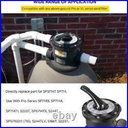 Hayward SP0714T Vari-Flo Control 1-1/2 inch FIP Top Mount Multiport Valve