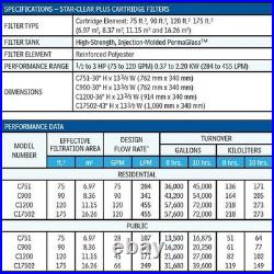 Hayward W3C12002 Star-Clear Plus 120 sq. Ft. Cartridge Pool Filter with 2 FIP Hayward W3C12002 Star-Clear Plus 120 sq. Ft. Cartridge Pool Filter with 2 FIP