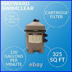 Hayward W3C3030 325 Square Feet SwimClear Outdoor Inground Cartridge Pool Filter