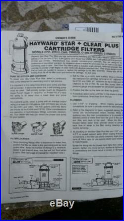 Hayward star clear Plu Cartidge filter for pool