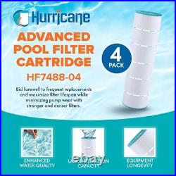 Hurricane Filters 4 Pack HF7488-04 Advanced Pool Filter Cartridge PA-106