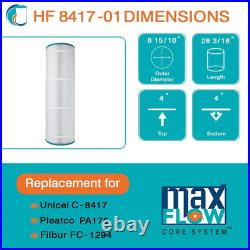 Hurricane Replacement Spa Filter Cartridge for PA175 and Unicel C-8417, 2 Pack Hurricane Replacement Spa Filter Cartridge for PA175 and Unicel C-8417, 2 Pack