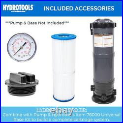 HydroTools 70 Sq Ft Sure Flo Cartridge Pool Filter Tank and Elements (Used) HydroTools 70 Sq Ft Sure Flo Cartridge Pool Filter Tank and Elements (Used)