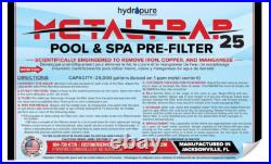 Hydropure Technologies 25,000 Gallon Pool and Spa Pre Filter, High Performance Hydropure Technologies 25,000 Gallon Pool and Spa Pre Filter, High Performance