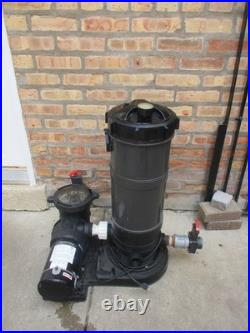 Hydrotools Model 76051 SURE-FLO 50 SQ FT Cartridge Filter System with 0.5THP Pump