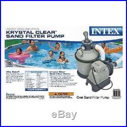INTEX 1200 GPH Krystal Clear Sand Pool Filter Pump Set 110-120 Volt (Open Box)