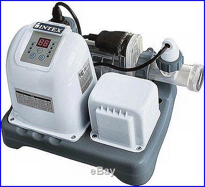 INTEX 1600 GPH Krystal Clear Sand Filter Pool Pump & Saltwater System