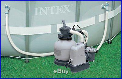 INTEX 1600 GPH Saltwater System & Sand Filter Pump Swimming Pool Set 56677EG