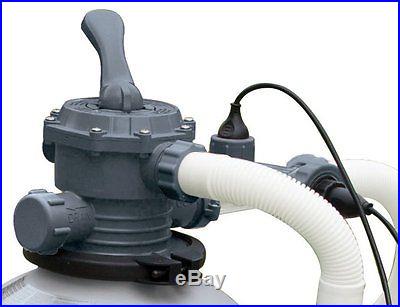 INTEX 1600 GPH Saltwater System & Sand Filter Pump Swimming Pool Set 56677EG