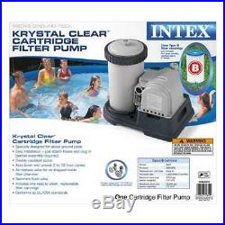INTEX 2500 GPH Filter Cartridge Pump and Above Ground Pool Vacuum Open Box