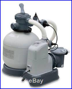 INTEX 2650 GPH Sand Filter Pump & Saltwater System Set with Deluxe Maintenance Kit