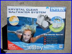 INTEX KRYSTAL CLEAR SALTWATER SYSTEM FOR ABOVE GROUND POOLS UP TO 15,000 GAL