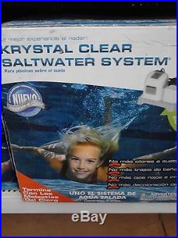 INTEX Krystal CRYSTAL CLEAR SALTWATER SYSTEM, ABOVE GROUND POOLS UP TO 15000 GAL