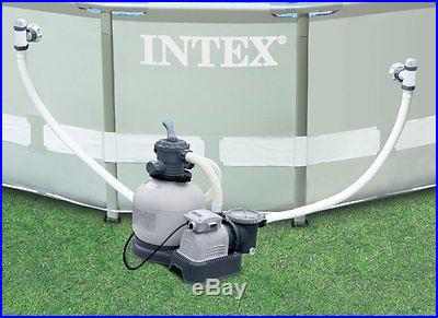 INTEX Krystal Clear 1600 GPH Above Ground Swimming Pool Sand Filter Pump 56673EG