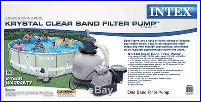 INTEX Krystal Clear 1600 GPH Above Ground Swimming Pool Sand Filter Pump 56673EG