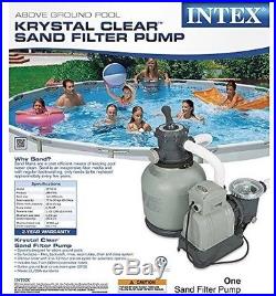 INTEX Krystal Clear 2800 GPH Above Ground Swimming Pool Sand Filter Pump 28647EG