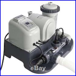 INTEX Krystal Clear Saltwater System Pool Chlorinator & 1200 GPH Pump (Open Box)