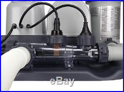 INTEX Krystal Clear Saltwater System Pool Chlorinator & 1200 GPH Pump with GFCI