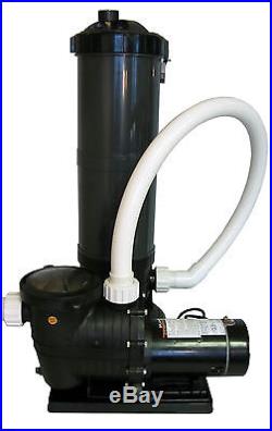 In-Ground Swimming Pool Cartridge Filter System with 2 Speed Pump 1 HP