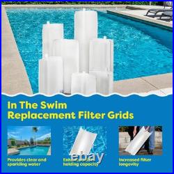In The Swim 72 sq. Ft. Complete DE Pool Filter Grid Set (7 Full, 1 Partial)