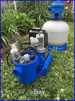 Intel Pool Kristal Clear Saltwater/Sand Filter Pump System, no adding chemicals