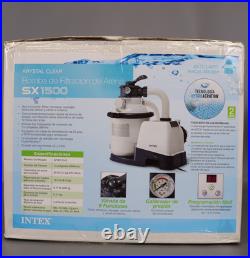 Intex10 inch Krystal Clear Sand Filter Pool Pump 1500 Gph Motor 1200 GPH Intex10 inch Krystal Clear Sand Filter Pool Pump 1500 Gph Motor 1200 GPH
