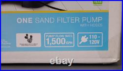 Intex10 inch Krystal Clear Sand Filter Pool Pump 1500 Gph Motor 1200 GPH Intex10 inch Krystal Clear Sand Filter Pool Pump 1500 Gph Motor 1200 GPH