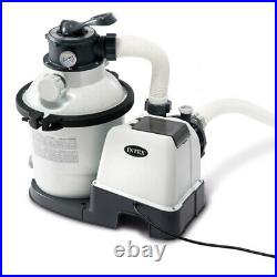Intex 1200Gph Sand Filter Pump 220-240V Water Cleaner for Swimming Pool White