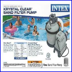 Intex 1200 Gph Krystal Clear Above Ground Pool Sand Filter Pump Set 28643Eg