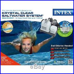 Intex 120V Krystal Clear Saltwater System CG-28667 +ECO, Above Ground Pools -New