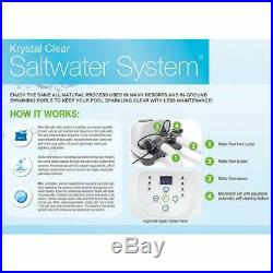Intex 120V Krystal Clear Saltwater System Swimming Pool Chlorinator Heavy Duty