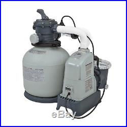 Intex 120V Krystal Clear Sand Filter Pump & Saltwater System CG-28675 with E