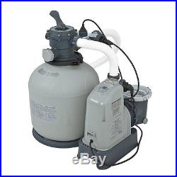 Intex 120V Krystal Clear Sand Filter Pump & Saltwater System CG-28679 with E. C. O