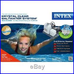 Intex 120v Krystal Clear Saltwater System Above Ground Pools Swimming Pool Kit