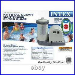 Intex 1500 GPH Pool Filter Cartridge Pump with Timer & GFCI (Open Box) (2 Pack)