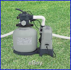 Intex 1600 GPH Saltwater System & Sand Filter Pump Swimming Pool Set 28675EG