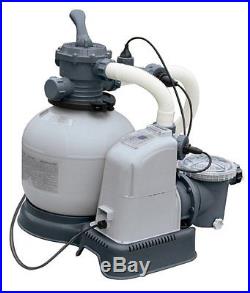 Intex 1600 GPH Saltwater System & Sand Filter Pump Swimming Pool Set 56677EG